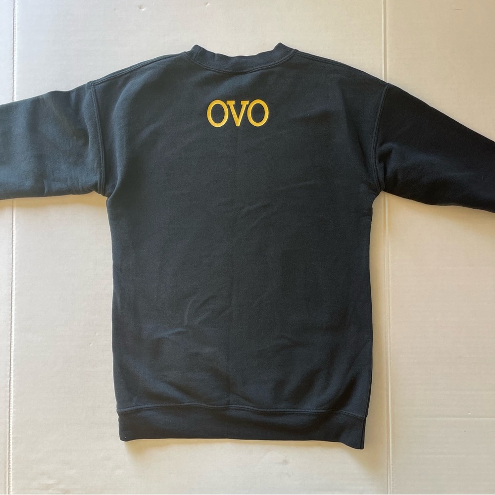 Ovo Owl Logo Gold Crewneck Sweatshirt Women Size Small - Picture 4 of 4